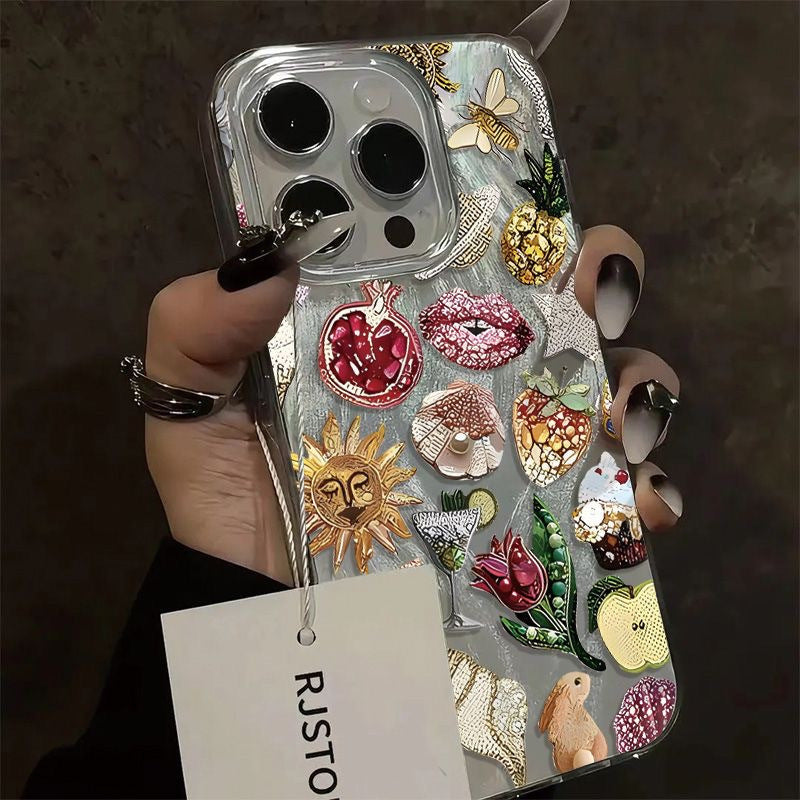 Luxury 3D Printed Designer Phone Case | Aesthetic Transparent Mobile Cover with Premium Art Design