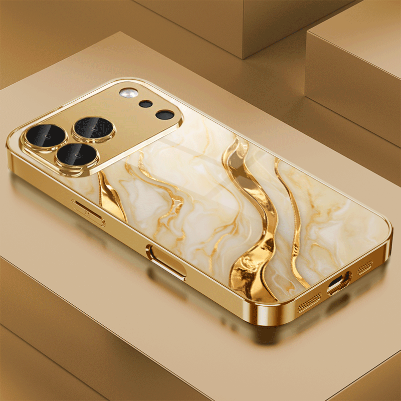 Premium Golden Marble Mobile Cover