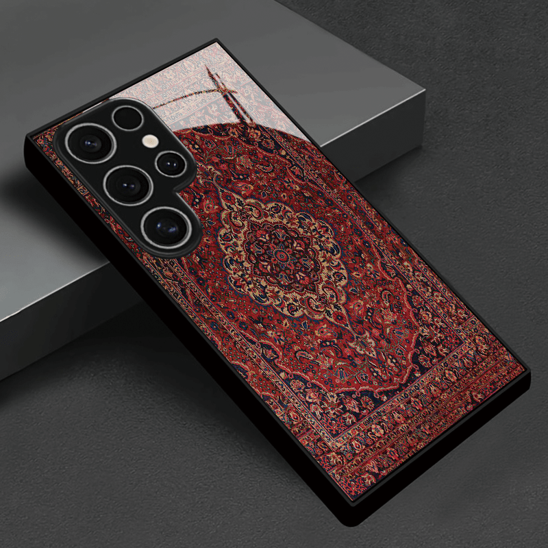 Premium Persian Carpet Designer Tempered Glass Phone Case