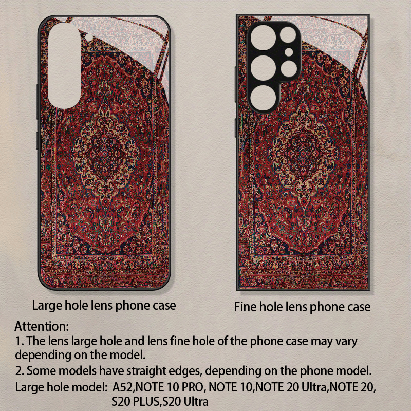 Premium Persian Carpet Designer Tempered Glass Phone Case