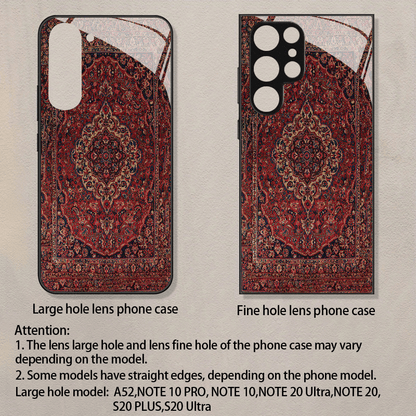 Premium Persian Carpet Designer Tempered Glass Phone Case