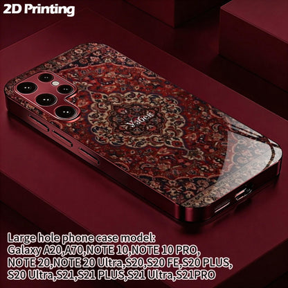 Luxury Persian Carpet Design 2D Printed Glass Back Phone Case