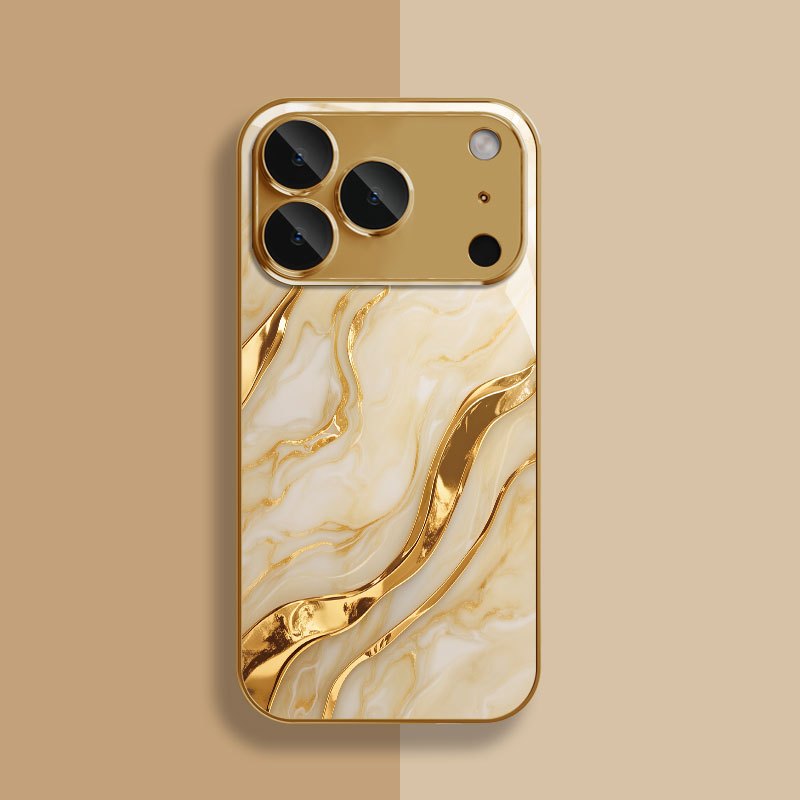 Premium Golden Marble Mobile Cover