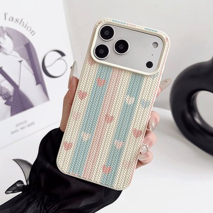 Pastel Knitted Pattern Phone Case