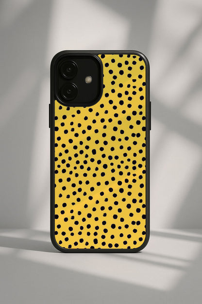 Golden Scatter Phone Case, product image 1, printed phone case design by QUEED