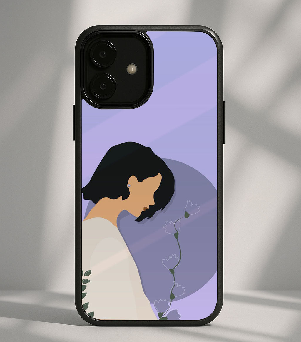Purple Serenity – Minimal Aesthetic Phone Case