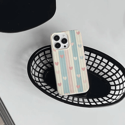 Pastel Knitted Pattern Phone Case