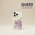 Lavender Lily Minimal Phone Case | Ivory Cream Purple Floral Elegant Aesthetic Cover