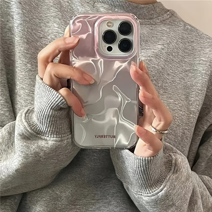 Aqua Water Ripple Phone Case – Blue Pool Reflection Aesthetic Glossy Protective Cover