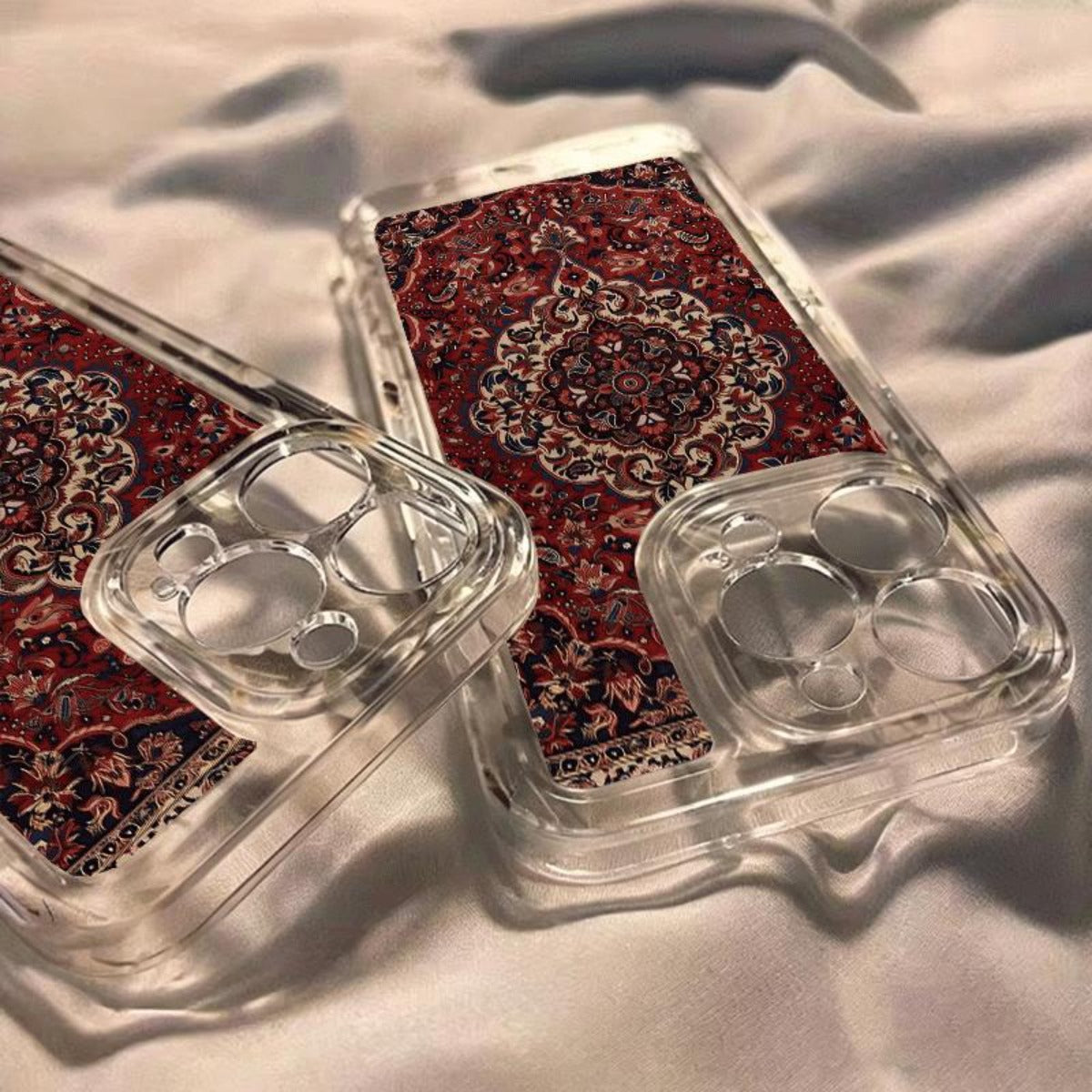 Luxury Persian Carpet 2D Printed Transparent TPU Phone Case