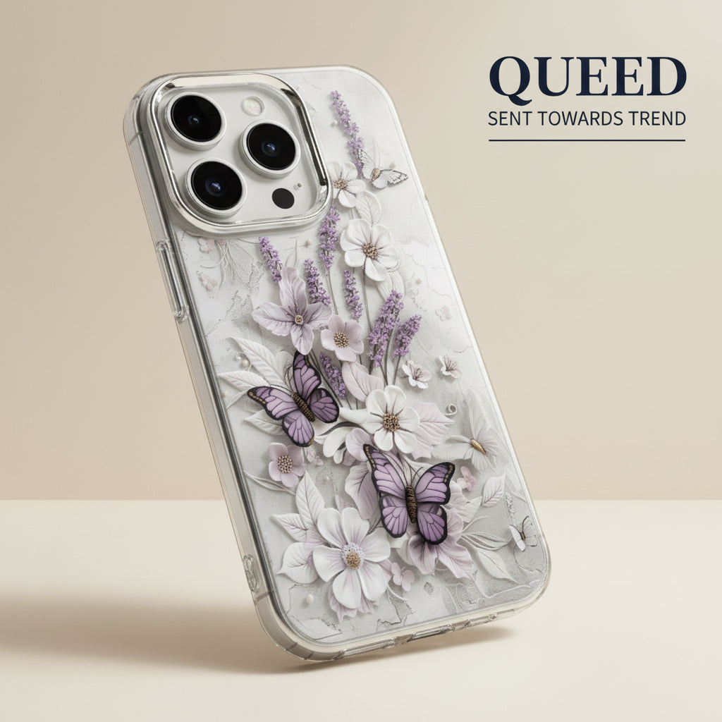 Lavender Butterfly Garden Phone Case