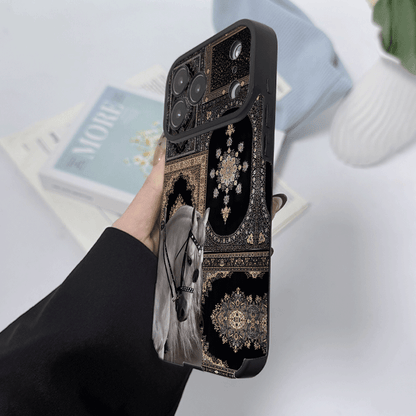 Luxury Arabian Horse Persian Carpet Tempered Glass Phone Case