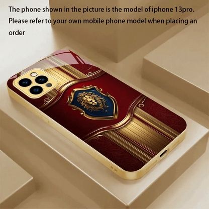 Luxury Royal Lion Shield Designer Printed Mobile Back Cover Case for iPhone & Android