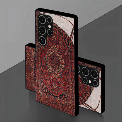 Premium Persian Carpet Designer Tempered Glass Phone Case