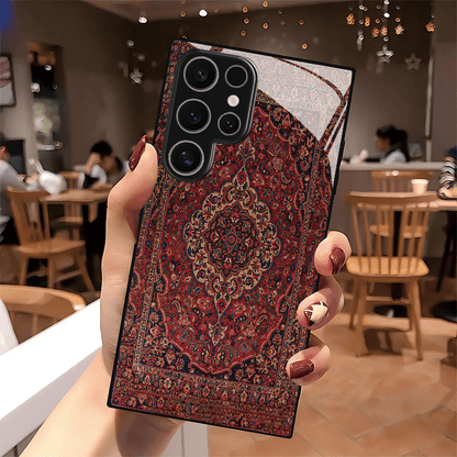 Premium Persian Carpet Designer Tempered Glass Phone Case