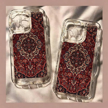 Luxury Persian Carpet 2D Printed Transparent TPU Phone Case