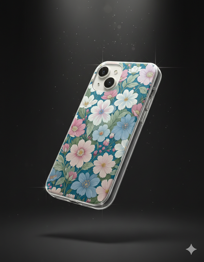 Teal Blossom Garden Case