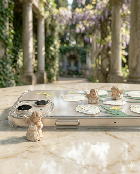 Lunar Tulip Garden Clear Case