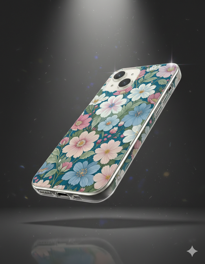 Teal Blossom Garden Case