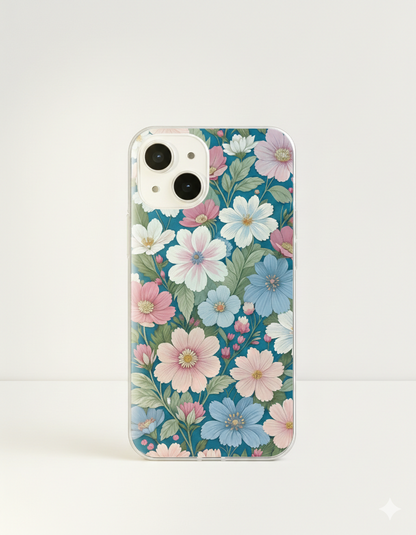 Teal Blossom Garden Case