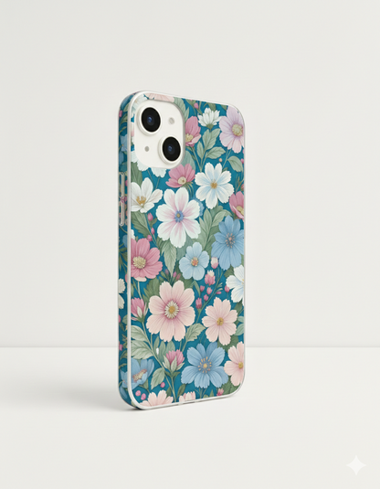 Teal Blossom Garden Case