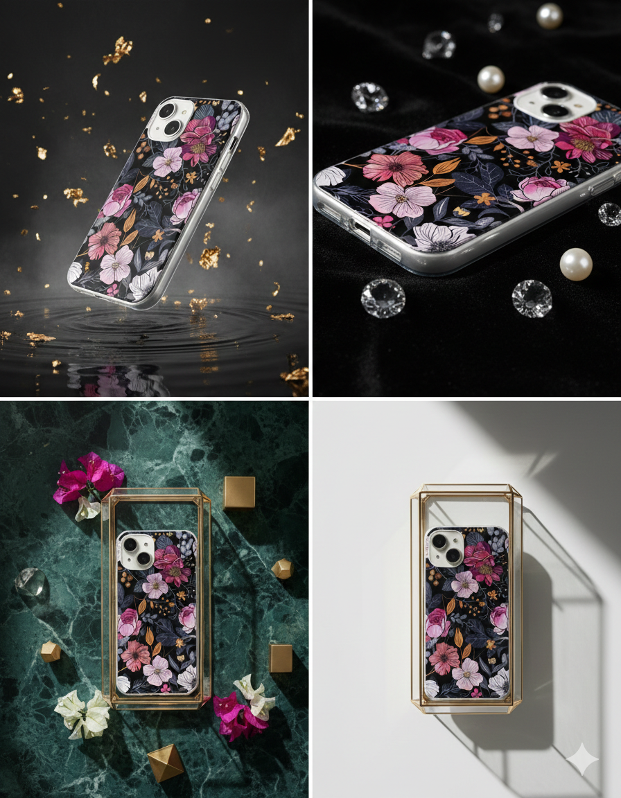 Midnight Bloom Garden Case
