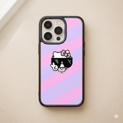 "Cool Kitty Chic Stripes Case