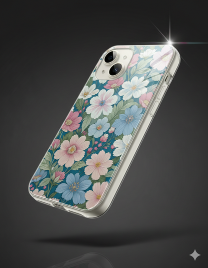 Teal Blossom Garden Case