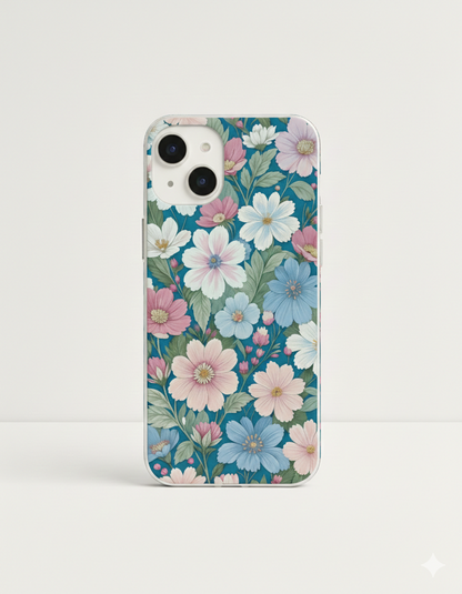 Teal Blossom Garden Case