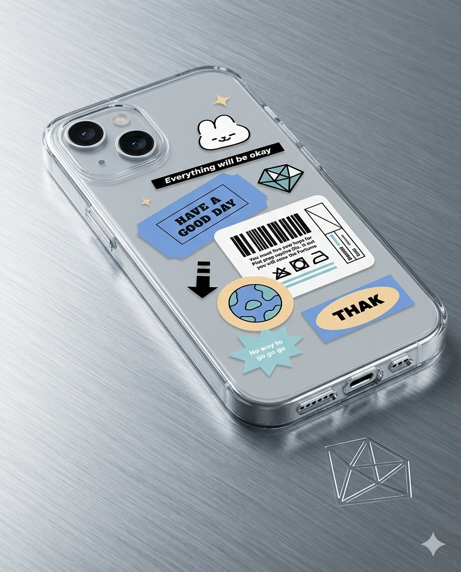 Affirmation Doodle Clear Case
