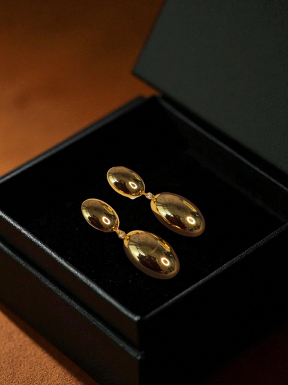 Golden Glow Drop Anti-Tarnish Earrings ✨