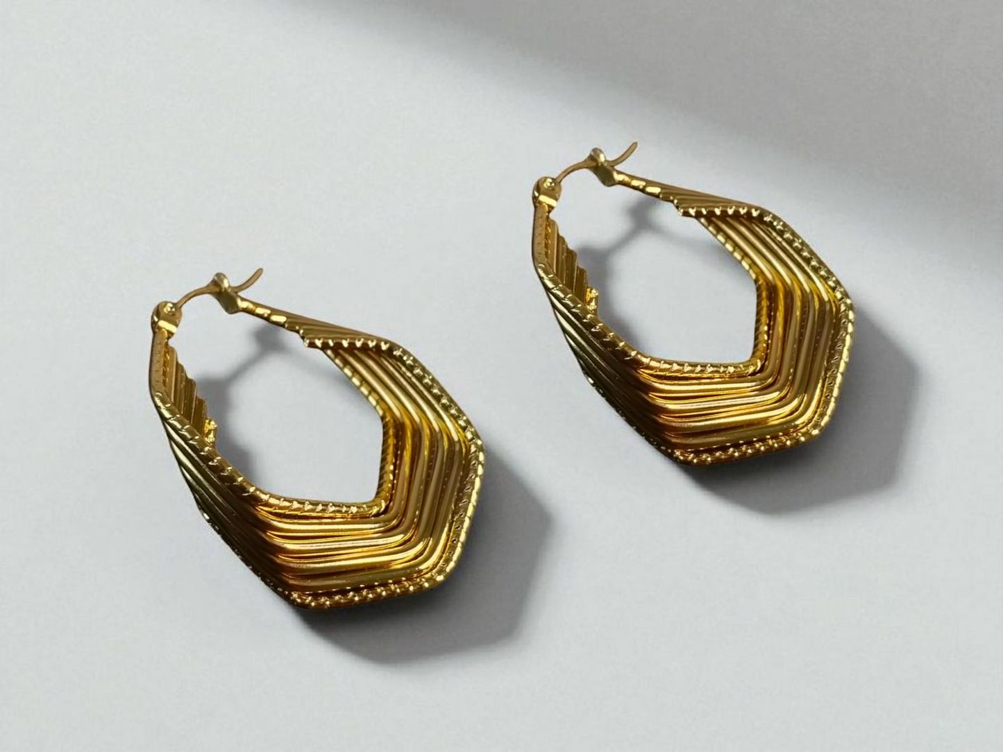 Golden Aura Anti-Tarnish Earrings