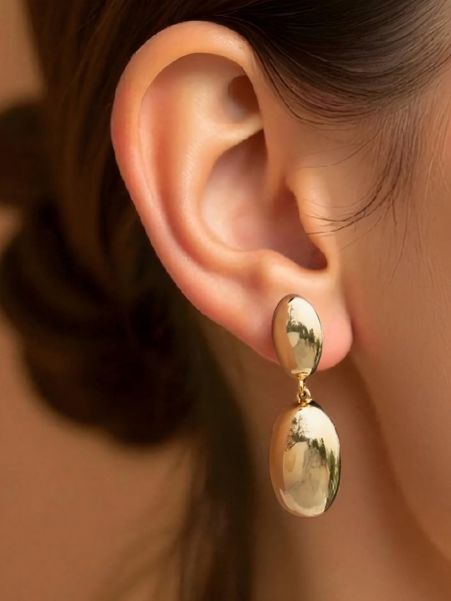 Golden Glow Drop Anti-Tarnish Earrings ✨