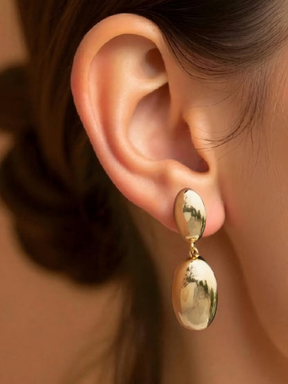 Golden Glow Drop Anti-Tarnish Earrings ✨