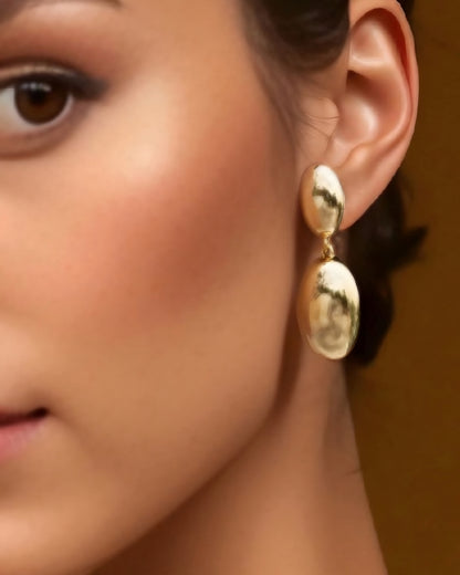 Golden Glow Drop Anti-Tarnish Earrings ✨
