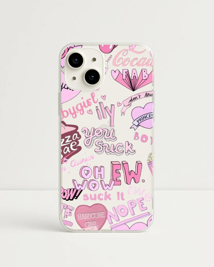 Sassy Pink Pop - Transparent Case! 🎀✨