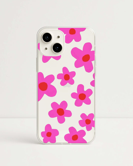 Retro Bloom Clear Case