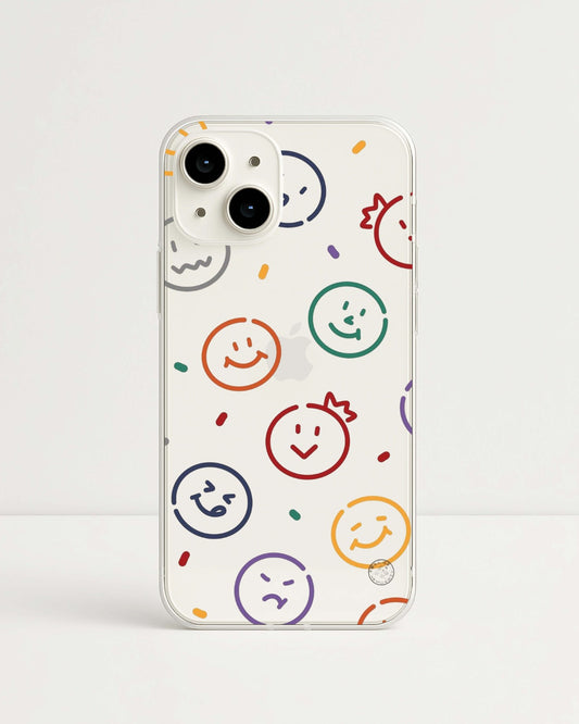 Colorful Smiles Clear Case