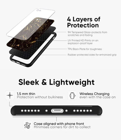 Blue Blooms Clear Case