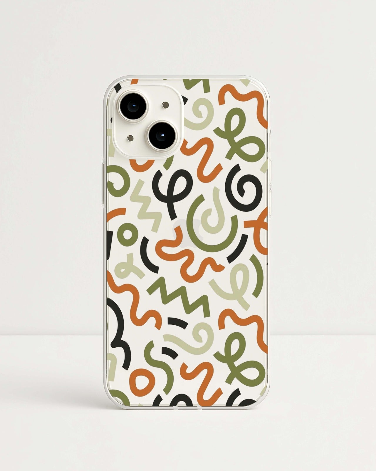 Retro Scribble Clear Case