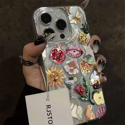 Luxury 3D Printed Designer Phone Case | Aesthetic Transparent Mobile Cover with Premium Art Design
