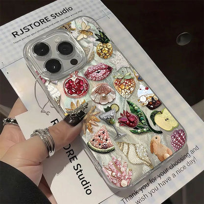 Luxury 3D Printed Designer Phone Case | Aesthetic Transparent Mobile Cover with Premium Art Design