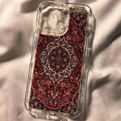 Luxury Persian Carpet 2D Printed Transparent TPU Phone Case