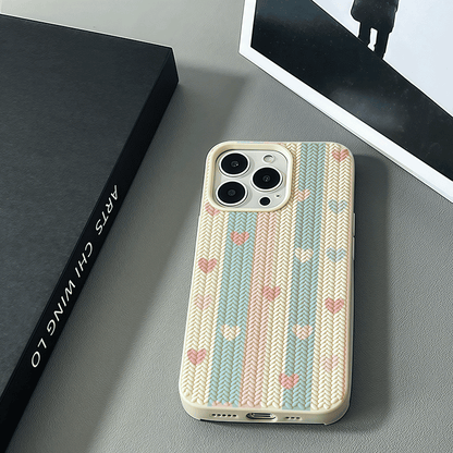 Pastel Knitted Pattern Phone Case