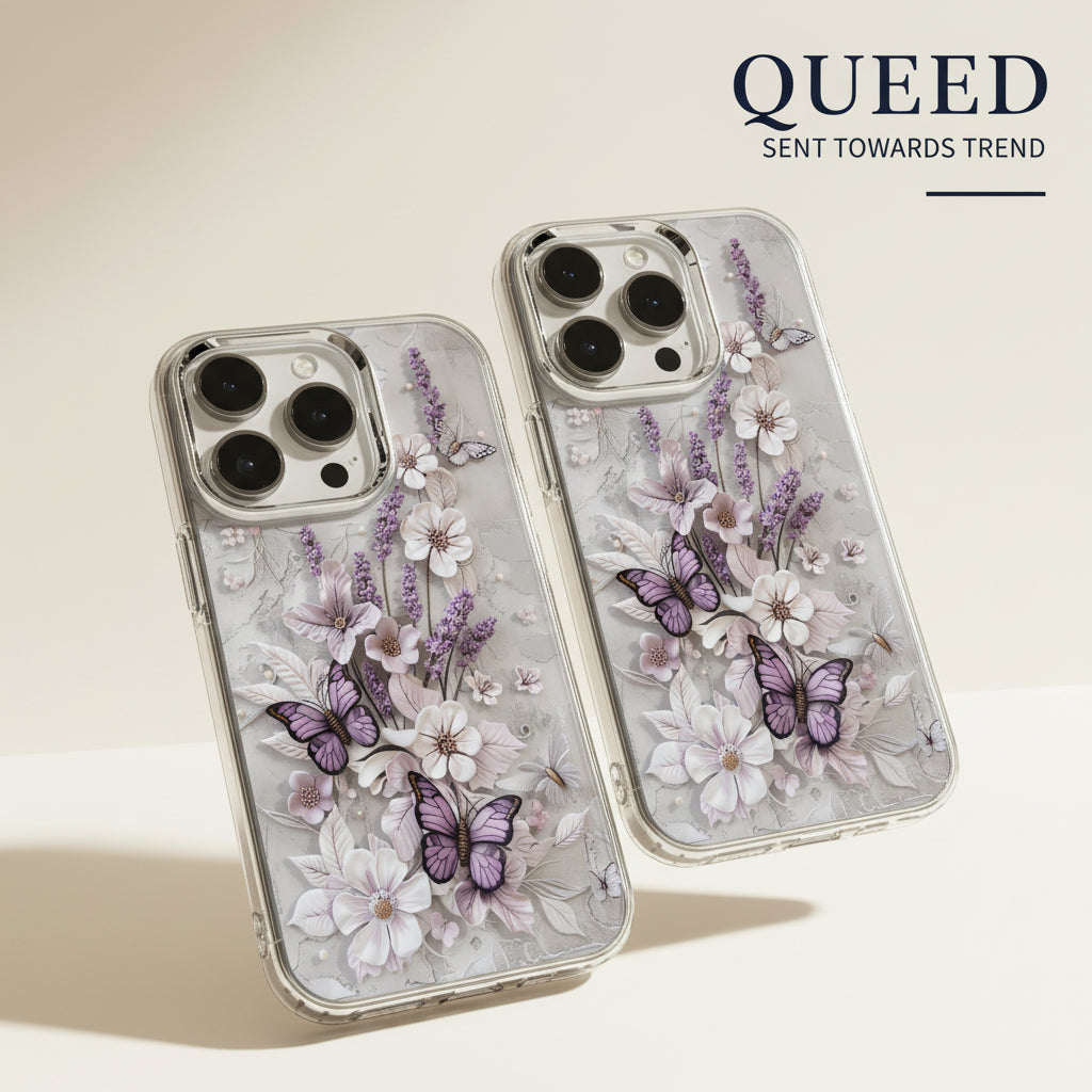 Lavender Butterfly Garden Phone Case