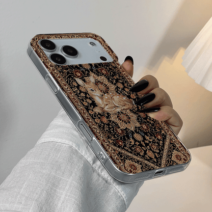 Cute Deer & Persian Carpet 2D Printed Transparent TPU Phone Case