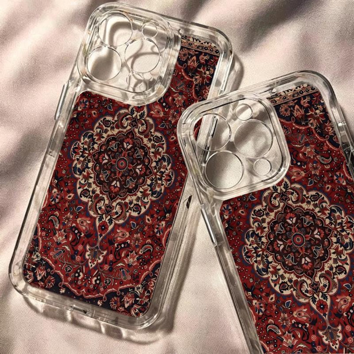 Luxury Persian Carpet 2D Printed Transparent TPU Phone Case