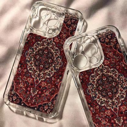 Luxury Persian Carpet 2D Printed Transparent TPU Phone Case