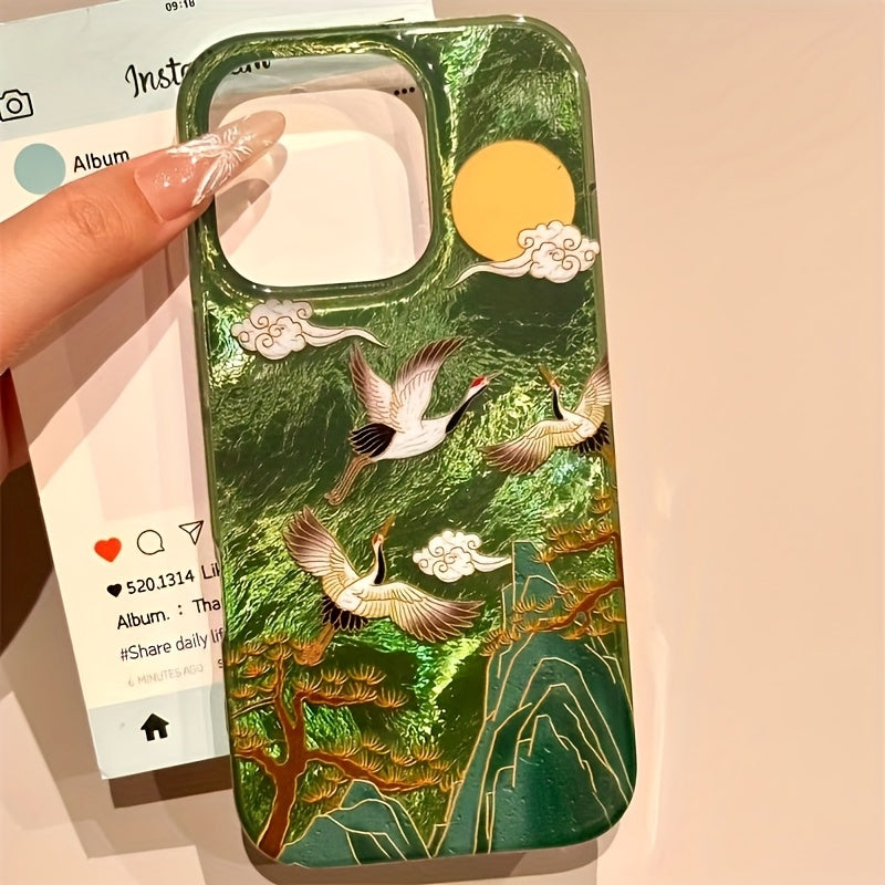 Premium Green 3D Printed Designer Phone Case | Shockproof Protective Mobile Cover with Stylish Pattern