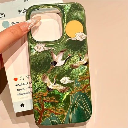 Premium Green 3D Printed Designer Phone Case | Shockproof Protective Mobile Cover with Stylish Pattern